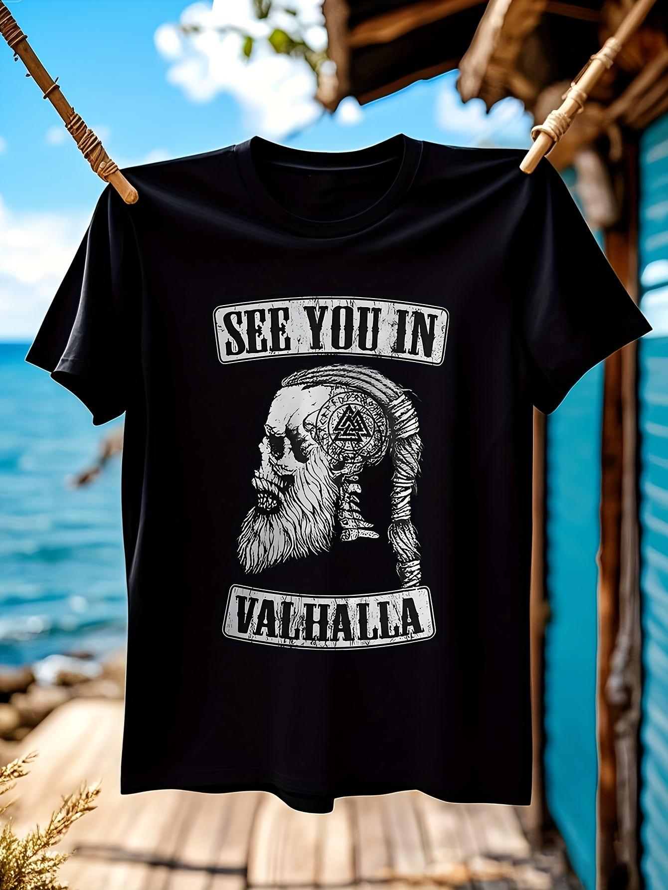 Valhalla Vintage Tshirt Vintage Norse Mythology Tshirt - ... L