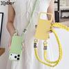 Crossbody Lanyard Matte Liquid Silicone Case For iPhone 17 16 15 14 13 12 11 Pro Max Shoulder Strap Necklace Cord Soft Cover
