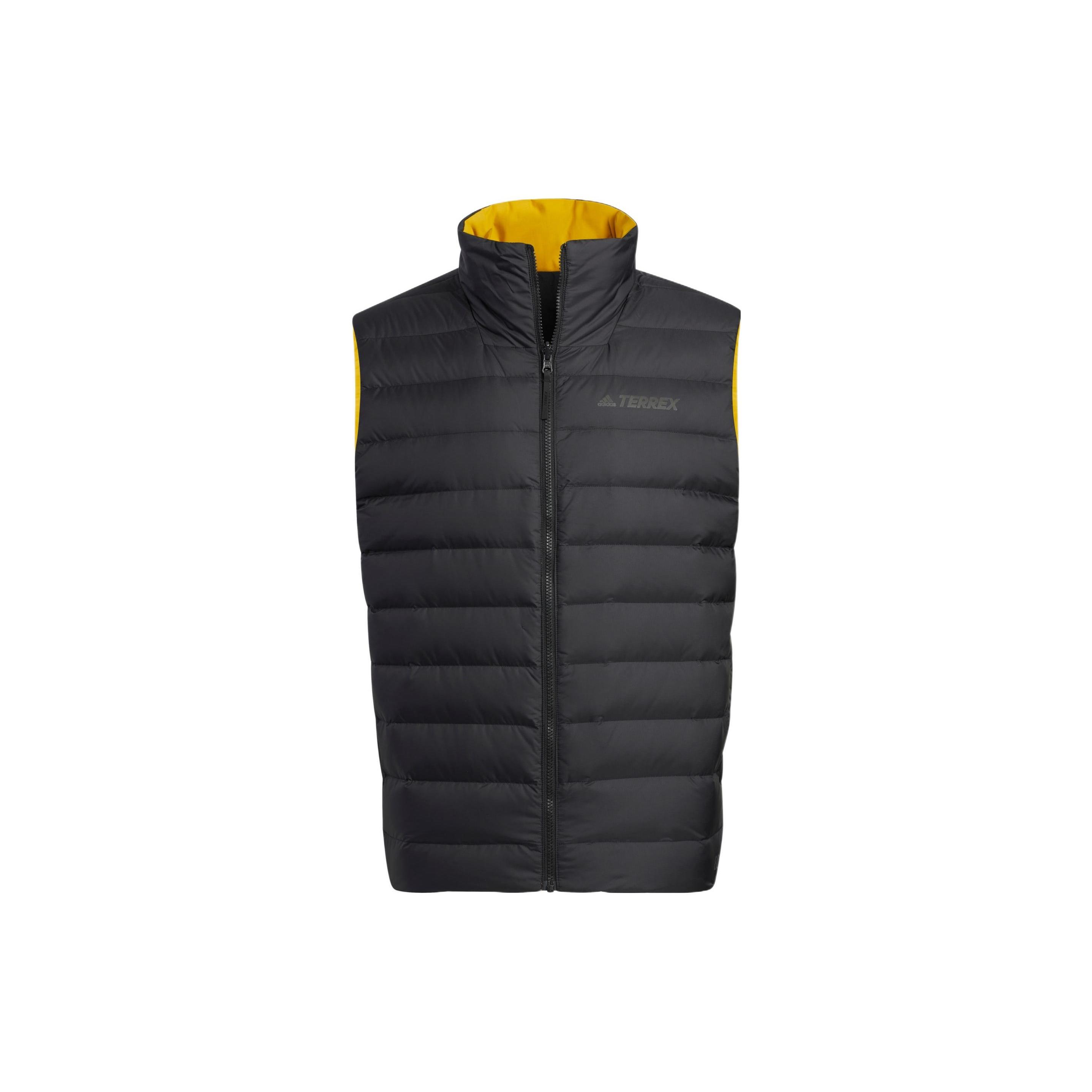 adidas Terrex Reversible Down Vest  Yellow Black  Men s HN2022 XXL
