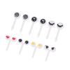 10Pcs/ Lot Cute Plastic Fruit Toothpick Lovely Eye Decorative Mini Fruit Fork