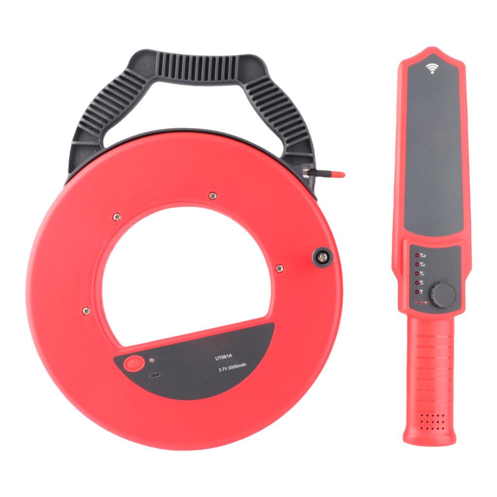 Pipe Blockage Detector 20m Wire Wall Pipe Blockage Locator Water Proof Probe Pipeline Clogging Finder