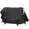 Men's Canvas Crossbody Bag: Trendy Casual Horizontal Style Shoulder Bookbag