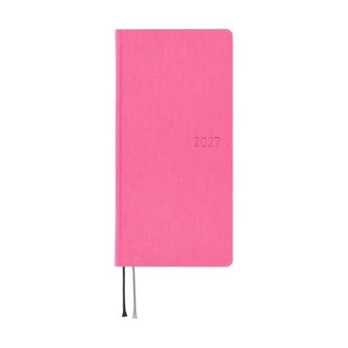 Hobonichi Techo 2027 Weeks English Edition Colors Pink Sapphire January Start Weekly Planner Left Slim Hardcover Notebook