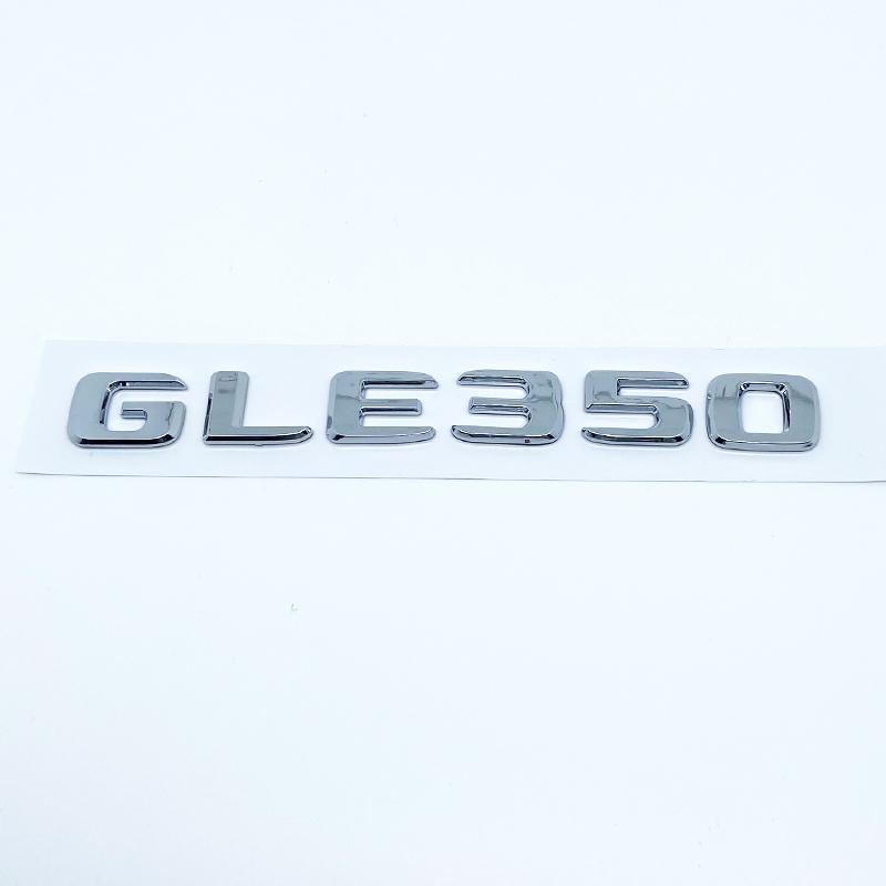 Letters Emblem Badge for Mercedes Benz GLE250d GLE300d GLE350d GLE400 GLE450 4Matic Car Styling Trunk Nameplate Sticker