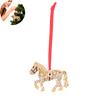 Pony Ornament Zodiac Animal Horse Pendant Rhinestone Christmas Tree Decoration Festive Holiday Decorations