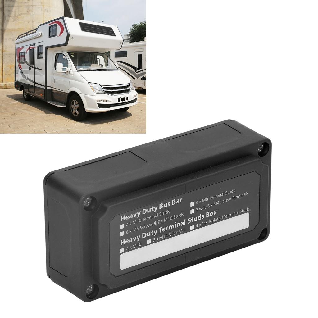 Power Distribution Block M8 Screw Terminal Bus Bar   48V 300A for Automobile Boat