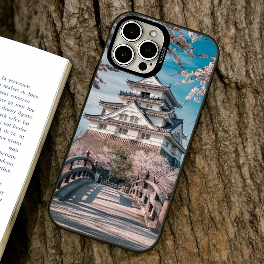 

Japanese Landscape Artwork Phone Case For iPhone 17,16,15,14,13,12,11 Plus,Pro Max,XS,Colorful Silver Phone case Funda Cover iPhone16