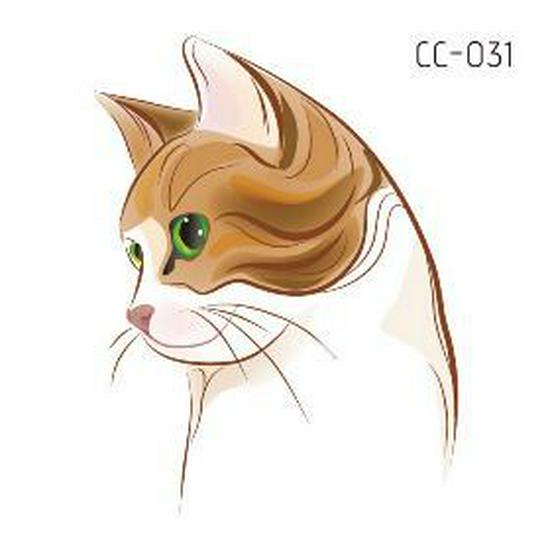 Adesivi Tatuaggio Cartoni Animati Animali Adorabili: Design di Gattini, Cuccioli e Coniglietti Carini