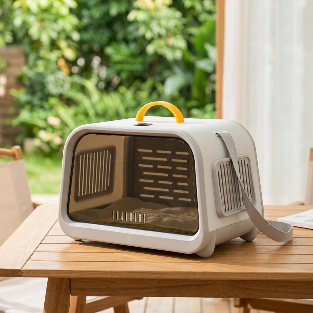 HardSided Pet Carrier Ventilated Portable for Cats, Vets Visits, Car Rides
