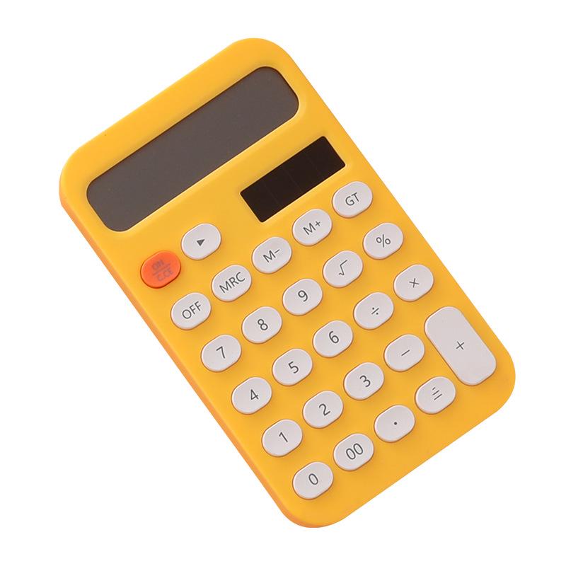 Compact 12-Digit Calculator, Portable and Vibrant, Ideal for Students and Office Use