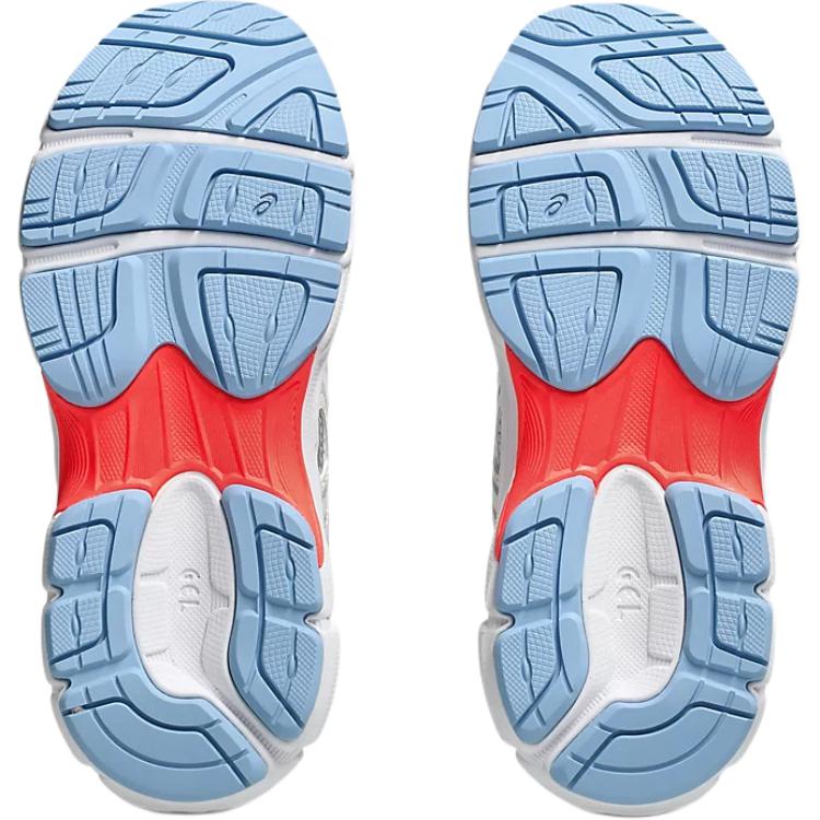 Asics Gel NYC PS White Piedmont Blue Red Kids Sneakers Piedmont-Grey 1204A176-102