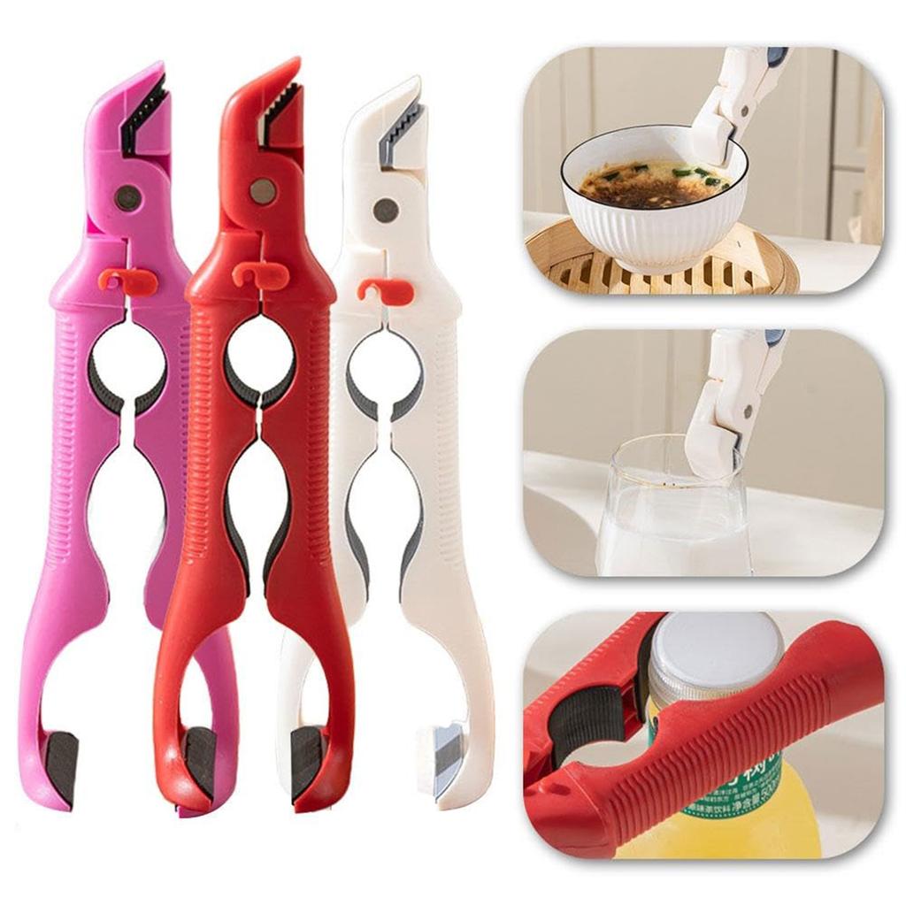 Scald Plate,Multi-Function -Scald Bowl Clip,Multi Angle Hot Plate Grippers Tongs,Bowl Clip Hot Dish,Kitchen Utensil
