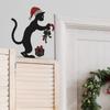 Christmas Personalized Black Cat Gifts Bathroom Toilet and Home Decoration Stickers