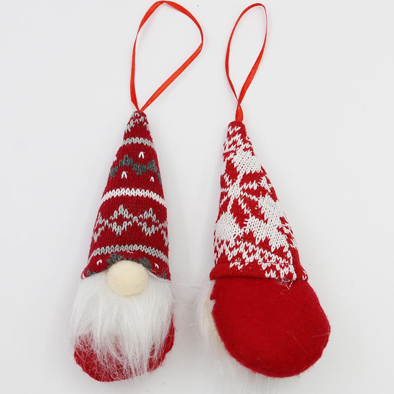 (4 Pieces/bag) 15.5cm Christmas Faceless Person Set Pendant Christmas New Year Decoration Doll Cute Creative DIY