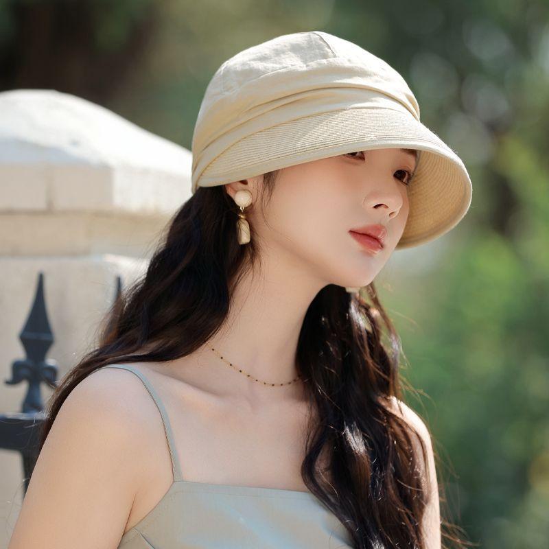 Women'S Quick-Dry Sun Hat with Large Brim for UV Protection - Fashionable Fisherman Cap,for Spring/Summer Outdoor Activities