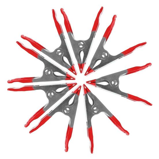 1/8 Pcs Outdoor A-shaped Clip Heavy Duty Jaw Opening Thick Rust-Proof Comfortable Handle Anti-slip No Deformation Strong Spring Clamp Woodworking