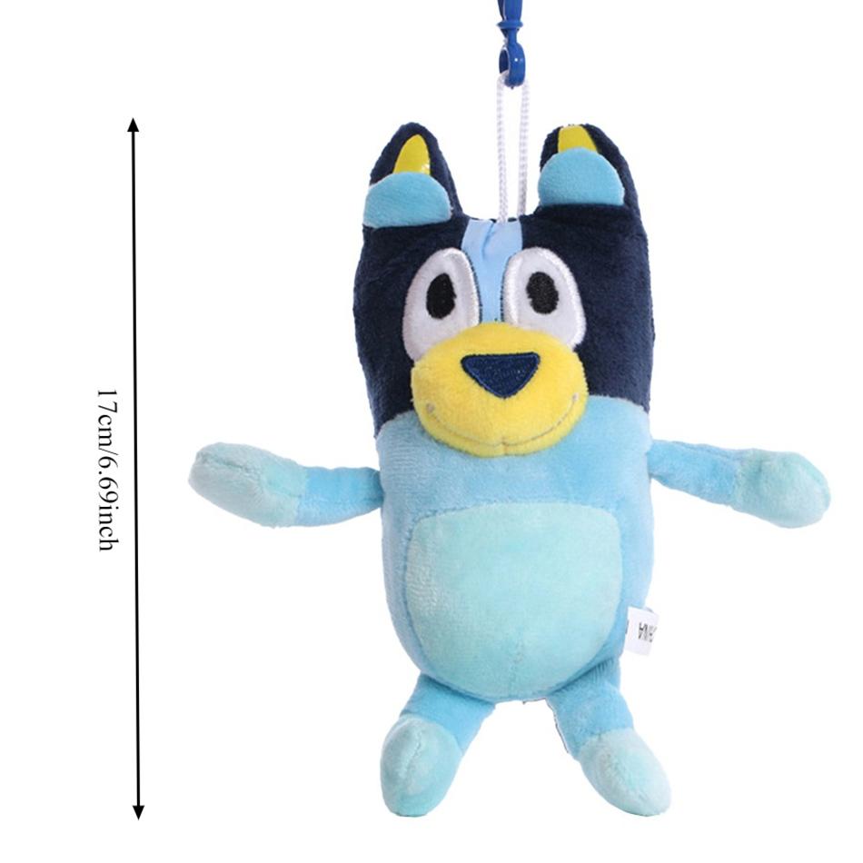 8 Style 28Cm Bluey Dog Bingo Family Plush Toy Cartoon Dog Soft Stuffed Animal Keychain Doll Birthday Gift Family Blue-Y Bingo