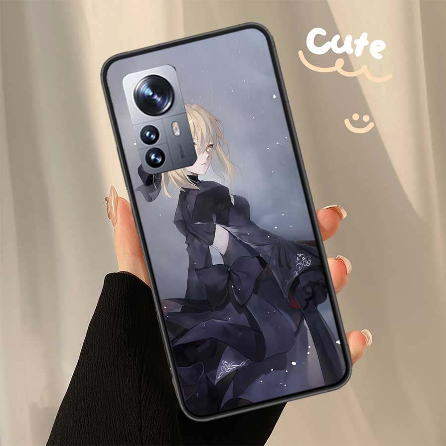Чехол для телефона с рисунком Fate Stay Night Sabre для Xiaomi Mi 13 12 11T 10T 12T Pro 12X 11i 11 Ultra 10 Lite 5G 9 8 6X 5X A1 A2, чехол C Mi 12T Pro (Mi 12T)