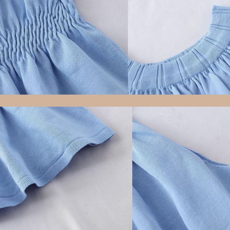 Vintage Sleeveless Tank Top Women's Summer Waist-Defining Design Camisole Halter Neckline Basic Tube Top Off-Shoulder Outerwear