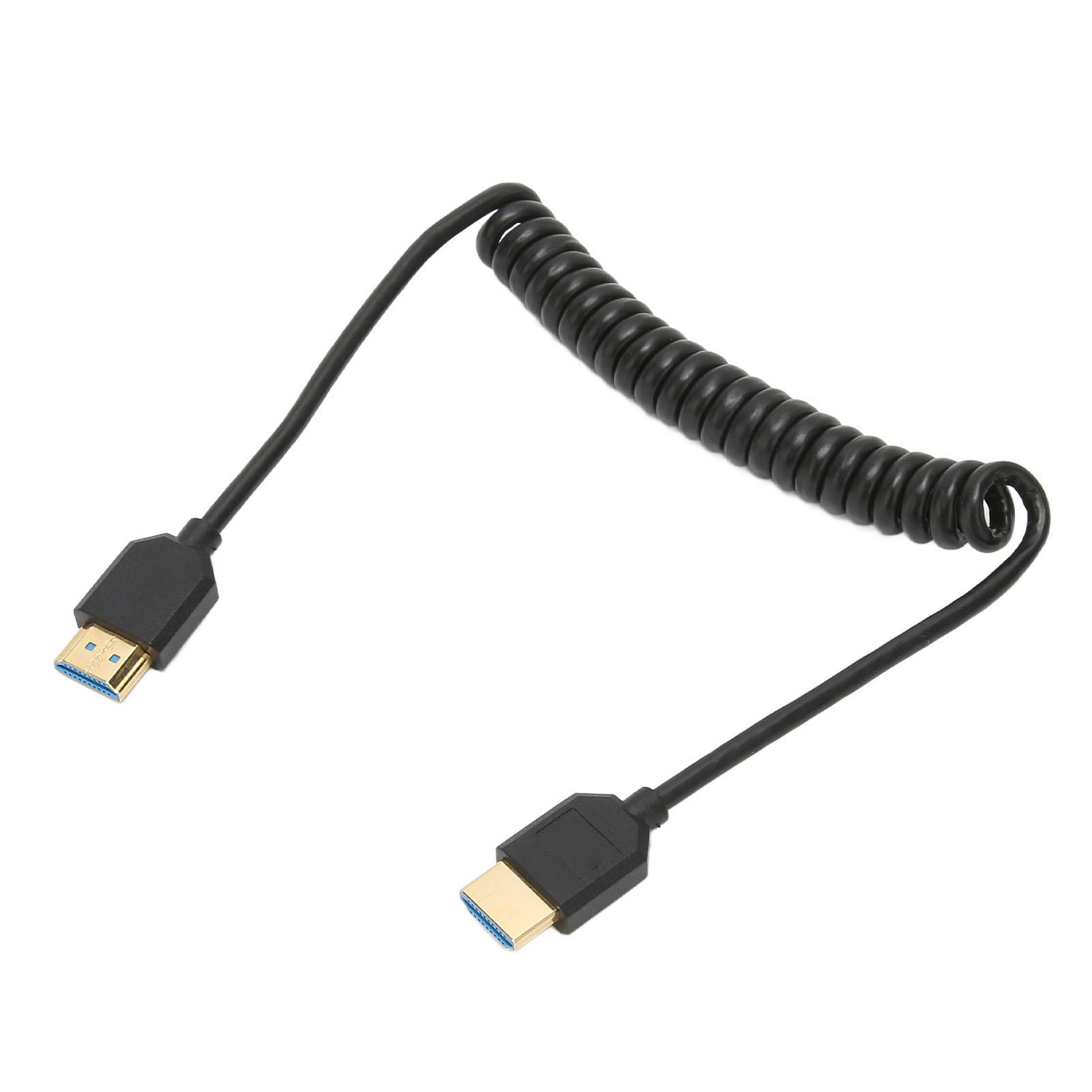 

Высокоскоростной кабель-пружина HD Multimedia Interface 8K 60 Гц Plug and Play Высокоскоростной спиральный кабель HD Multimedia Interface