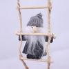 Festival Stair Climbing Elf Decorations 2PCS Durable Polyester Hanging Ornaments Christmas Party Decoration