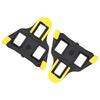 Gelb Schwarz Rennrad Cleats Gummi 6 Grad Float Fahrrad Cycling Pedal Cleat mit Zubehör und Werkzeugen für Shimano SPD-SL