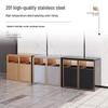 JPHZNB Stainless Steel Round Corner Waste Bin