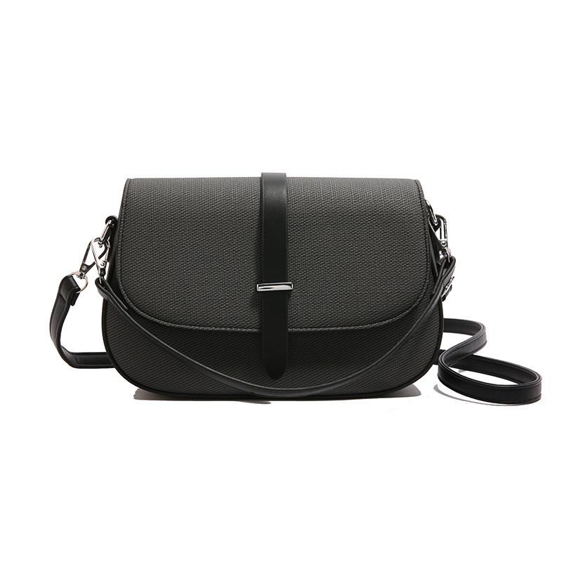 IELGY Korean Version Fashion Saddle Bag Retro Simple Handbag