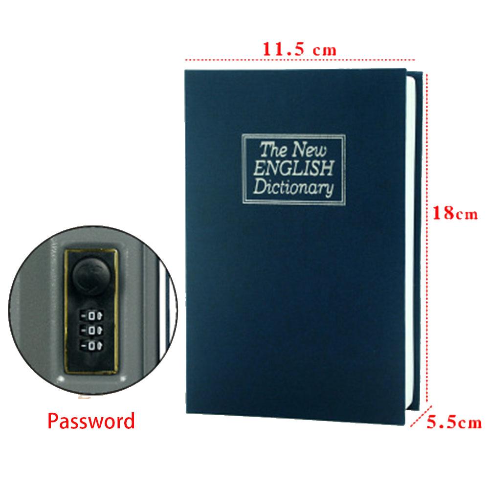 Book-Shaped Security Safe Box - Secret Storage for Money & Jewelry