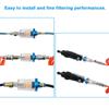 Mini 1/4 "  "  Water Oil Separator Inline Air Hose Filter Moisture Trap Compressor Sprayer Pneumatic