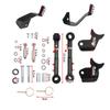 2,5"-6" Höherlegung Verstellbar Vordere Stabilisatorstrebe Schnellverschluss Schwarz Für Jeep 2019+ Wrangler JL PRC-1010-BK
