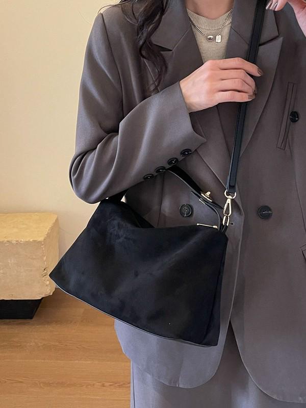 Retro Frosted Deerskin Crossbody Bag - Trendy & Versatile 2025 Niche Fashion Accessory