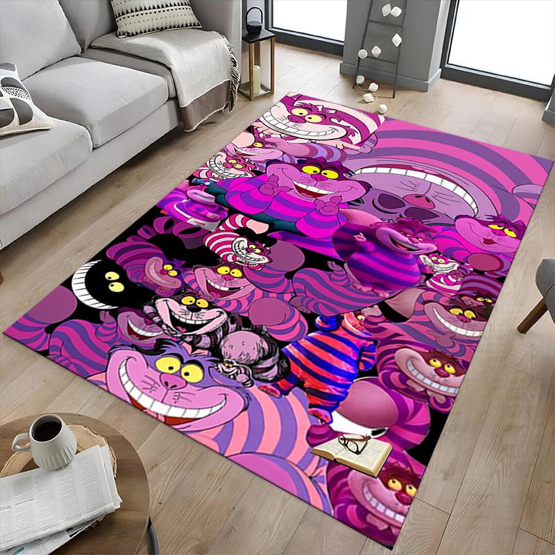 Cheshire Cat Collage Carpet For Playroom Bedroom Living Room Sofa Home Decorkids Game Area Rug Nonslip Floor Mat