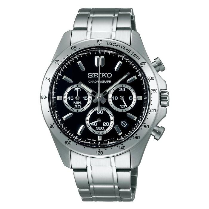 [Seiko Watch] SELECTION SBTR013 Men s Quartz Chronograph Watch, Black Dial
