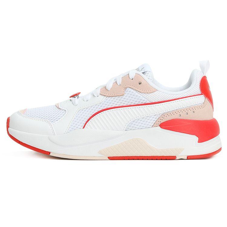 PUMA Women's White Red X-Ray Game Valentine's Low Top Sneakers 368857-01