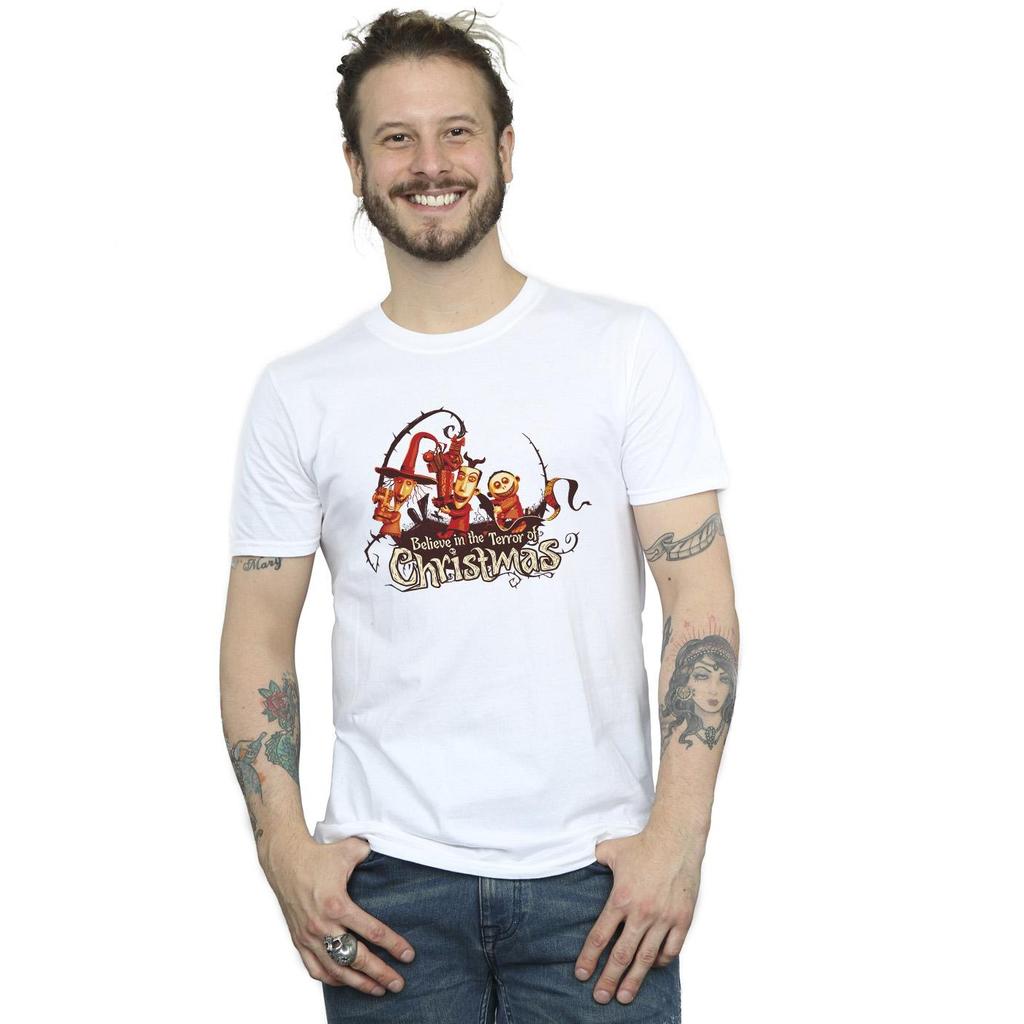Disney Mens The Nightmare Before Christmas Christmas Terror T-Shirt