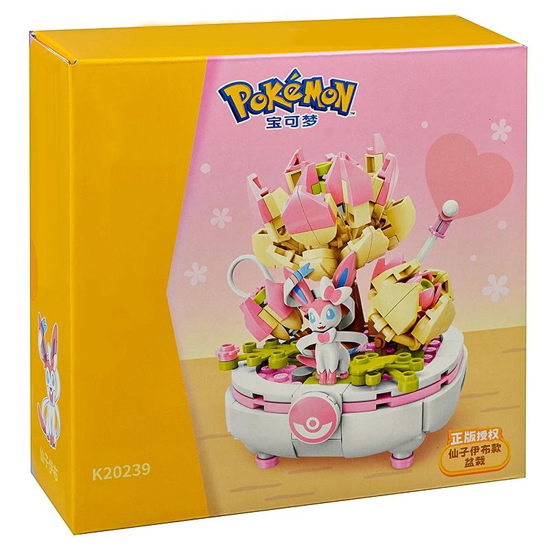 Pokmon Series Building Blocks Pikachu Psyduck Pogaman Cartoon Scene Model Bricks Collection Ornaments Kids Toys Holiday Gifts