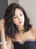 Women's Summer Fashion Front Lace Heat Resistant Shoulder Length Wig Ladies Daily Use Natural Looking Short Wavy Wigs
