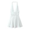 Spring Women's European & American Style Silk Satin Slip Dress