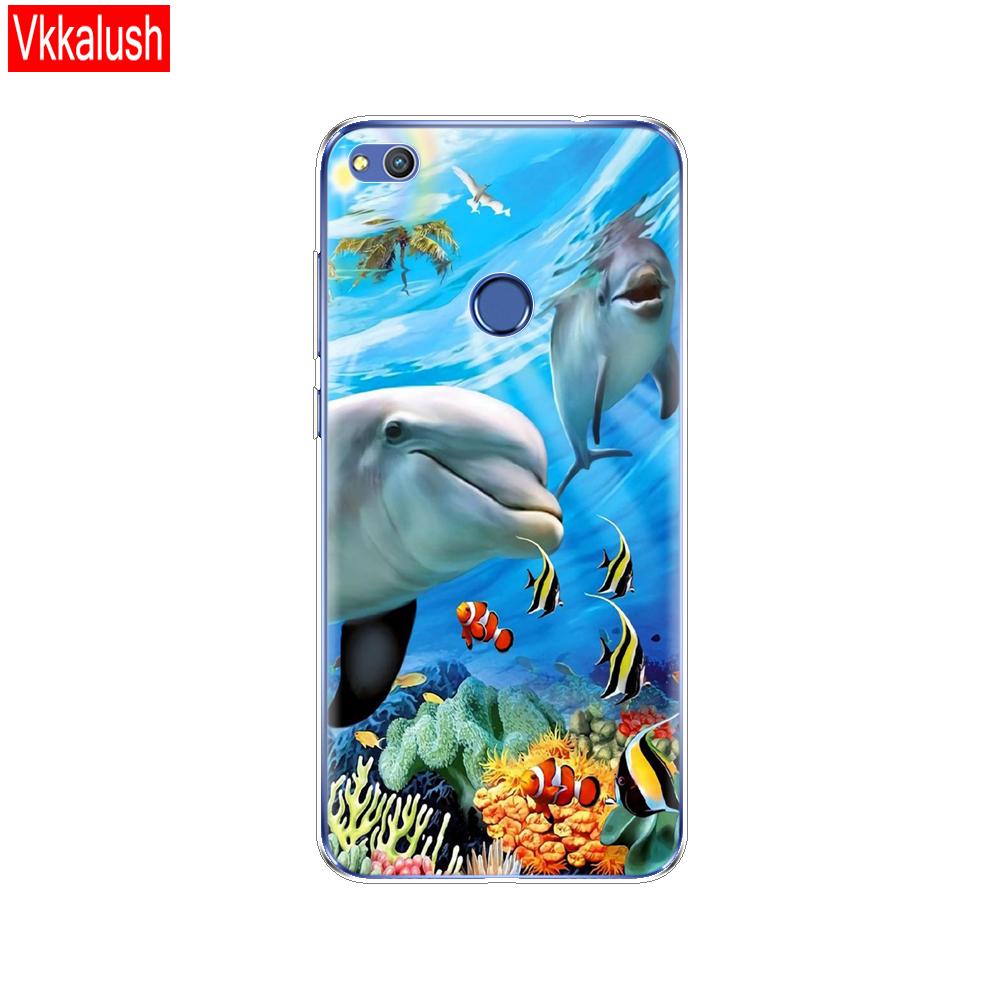 

Чехол для телефона для huawei Honor 8 lite, милый мягкий силиконовый чехол из ТПУ, полная защитная крышка на 360 градусов, прозрачный чехол, противоударный for Honor 8 lite