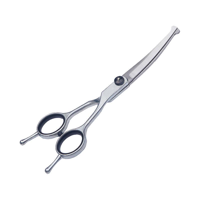 Professional Dog Grooming Scissors Set - Curved Shears for Pet Hair Trimming