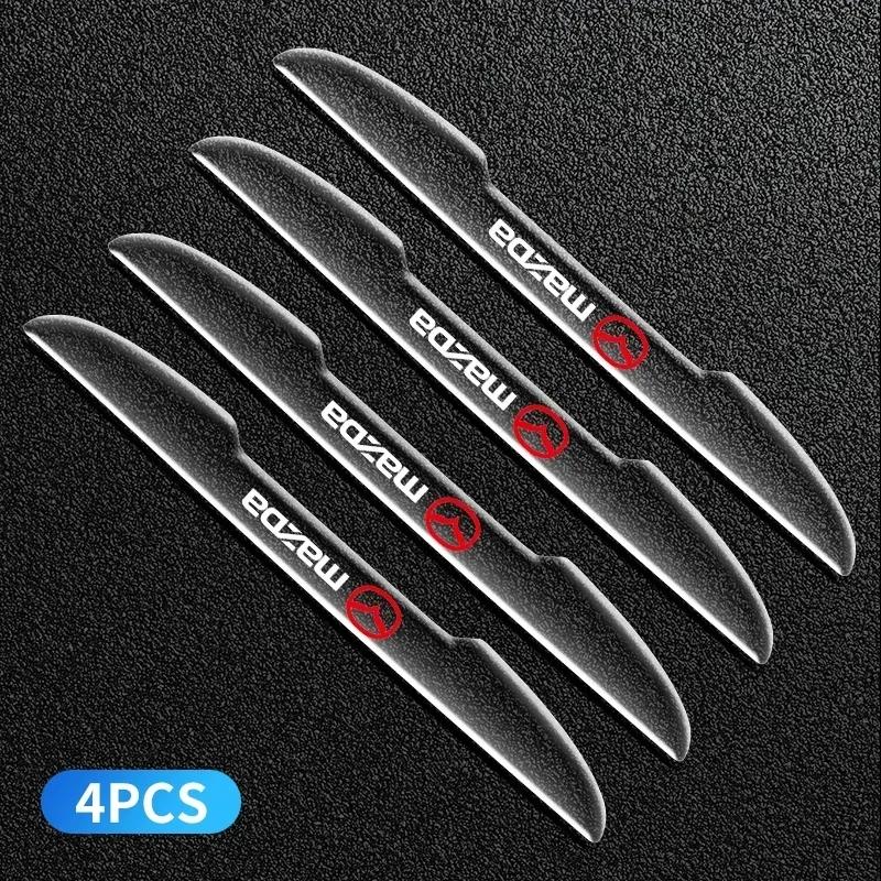 

4Pcs Car Door Transparent Bumper Strip Stickers for Mazda 2 3 5 6 CX5 CX9 CX7 CX4 CX3 CX30 MX5 MX3 BK NC ER GH Auto Accessories