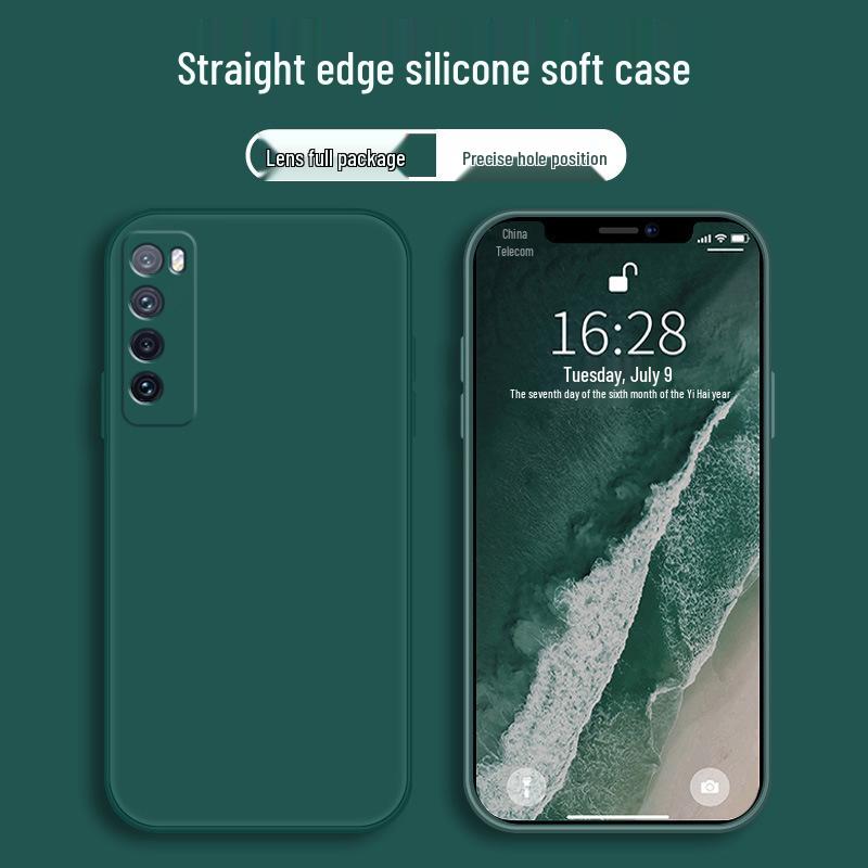 Huawei Nova7 Liquid Silicone Protective Phone Case - Full Coverage, Anti-Drop, Unisex Design
