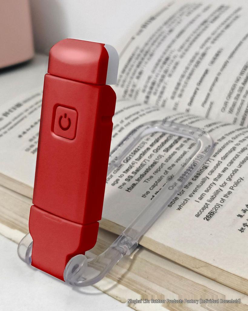 LED Mini USB Rechargeable Foldable Book Light - Portable, Eye-Protection Clip Lamp for Reading