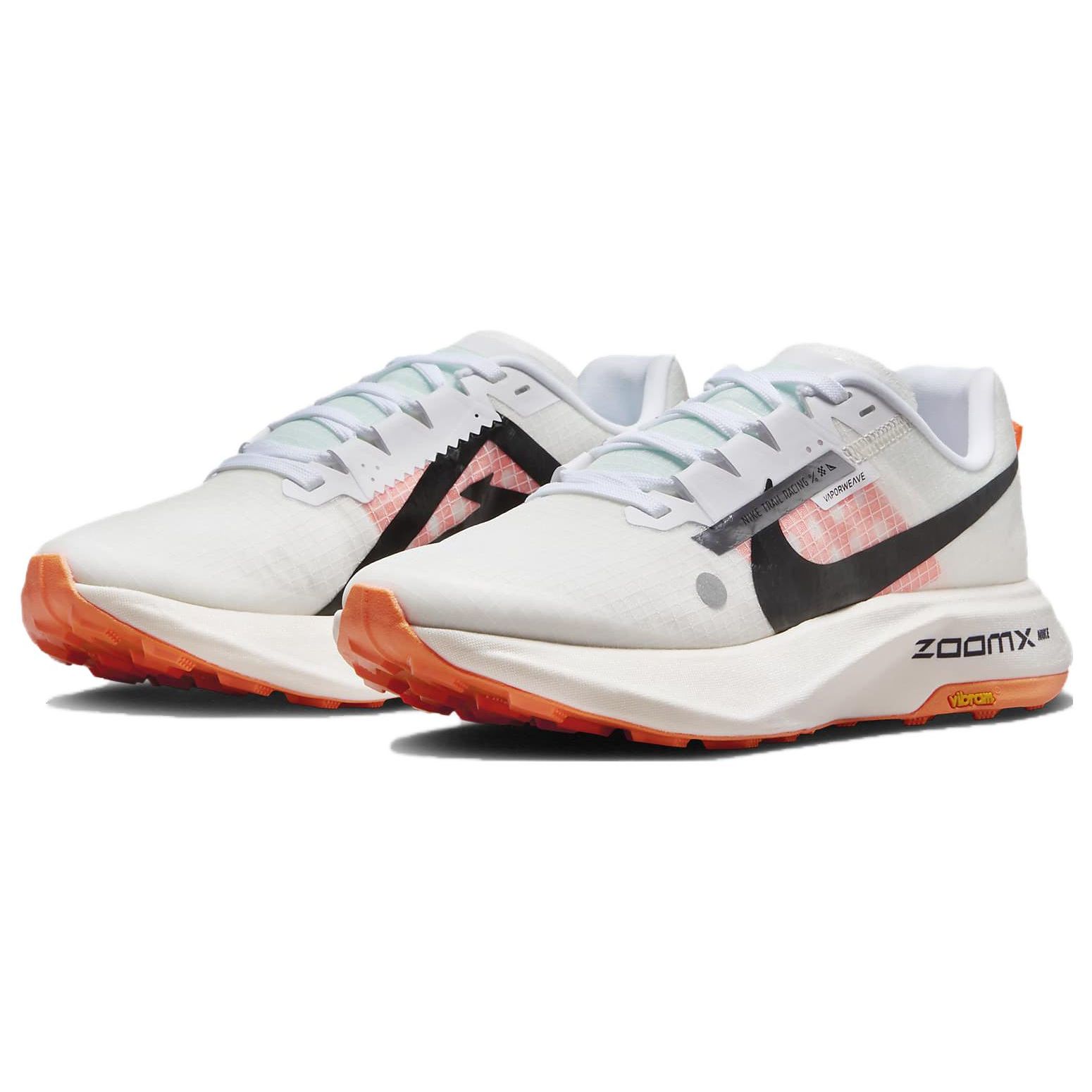 Женские кроссовки Nike ZoomX Ultrafly Trail Prototype белые Total-Orange Pale-Ivory — фото 3