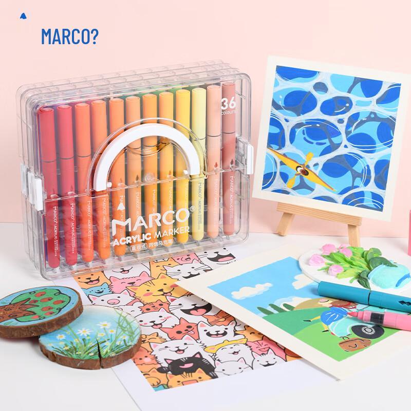 MARCO Soft Tip Acrylic Marker Set