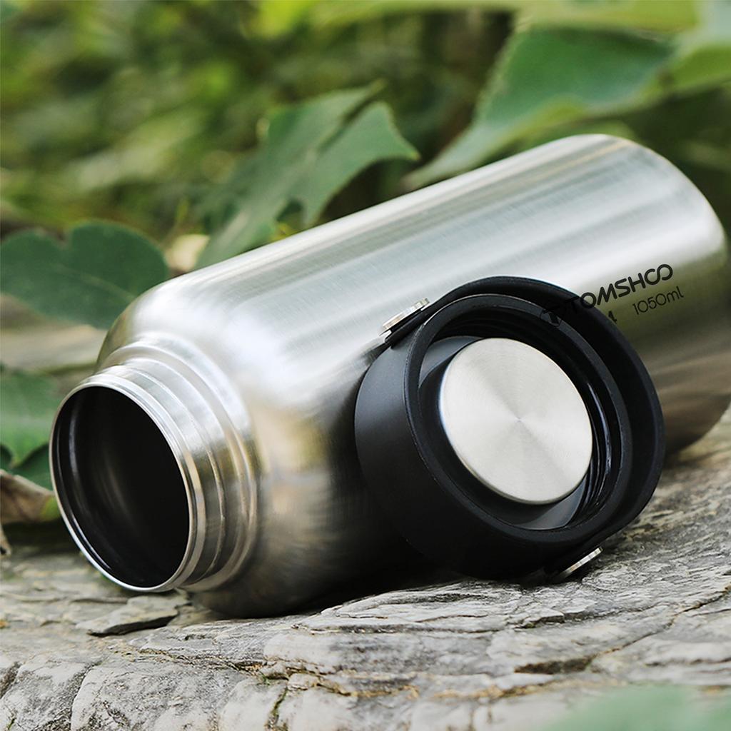 TOMSHOO Stainless Steel Water Bottle Leak Proof Sports Bottle