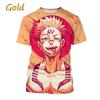 Camiseta con estampado 3D de Gojo Satoru e Itadoru Yuji para hombre,ropa de moda con gráfico de Jujutsu Kaiju,