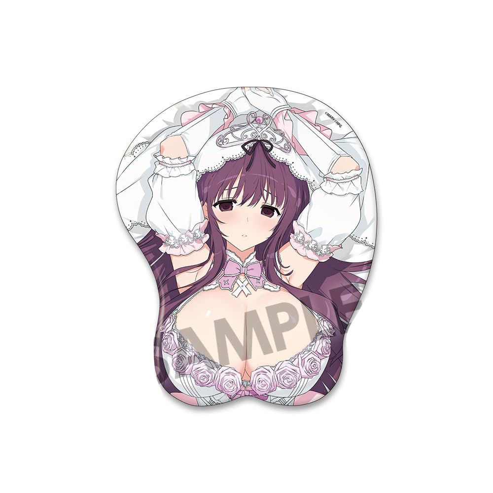 Senran Kagura Original Illustration Breast Mousepad - Purple Wedding Ver.