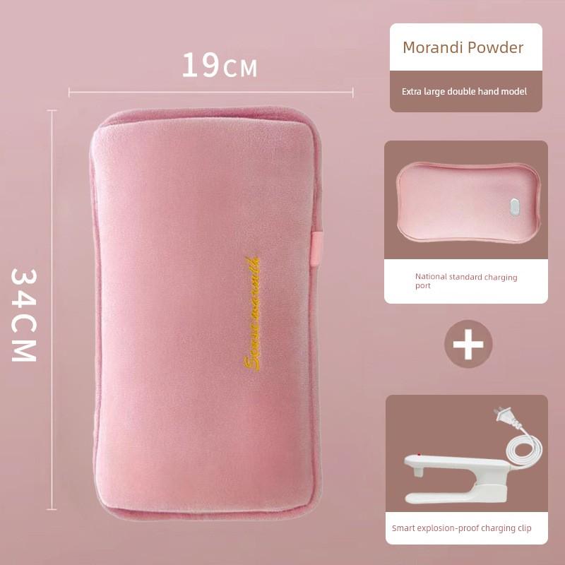 Rechargeable Hot Water Bag Removable and Washable Explosion-Proof Heating Pad for Girls Warm Belly Hand Warmer Plush Cute Cartoon Electric Heater